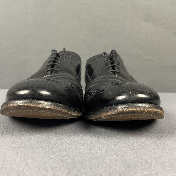 Allen Edmonds McAllister Shoes Mens Size 11 C Black Wingtip Oxford Made USA main image 13